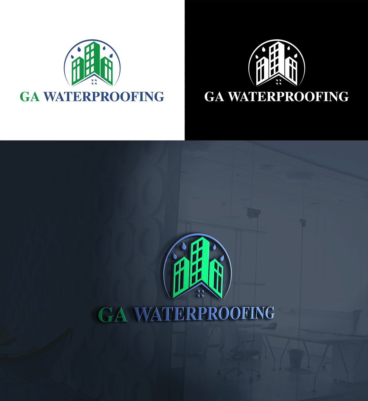 Logo-Design von Myartstyle für GA Waterproofing | Design: #27710801
