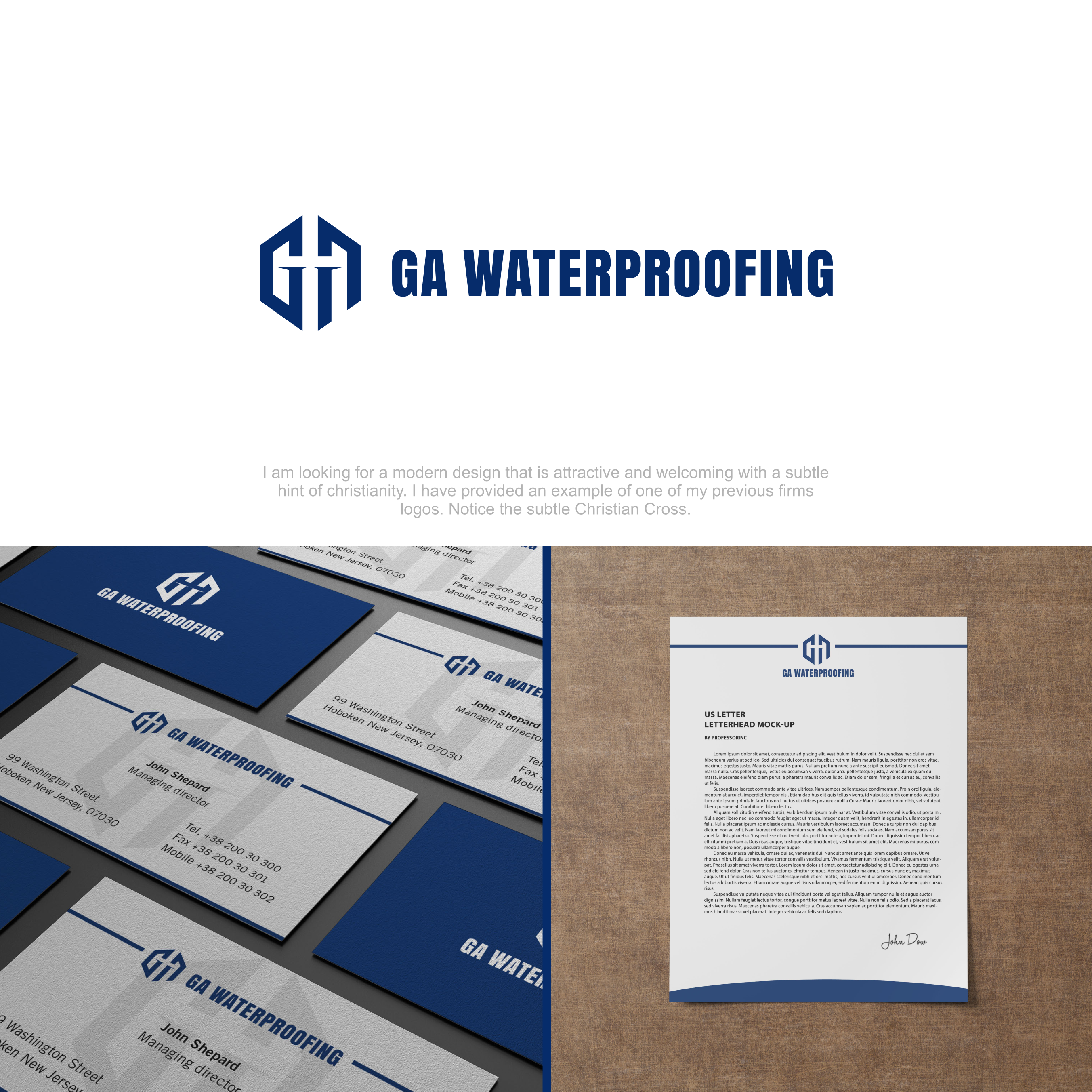 Logo Design by achil78 for GA Waterproofing | Design #27714210