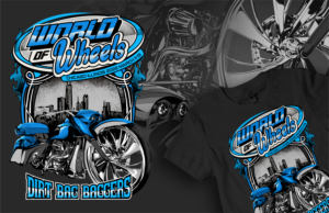World of Wheels car/bike show shirt design | Diseño de Camiseta por guprulsugiyanto