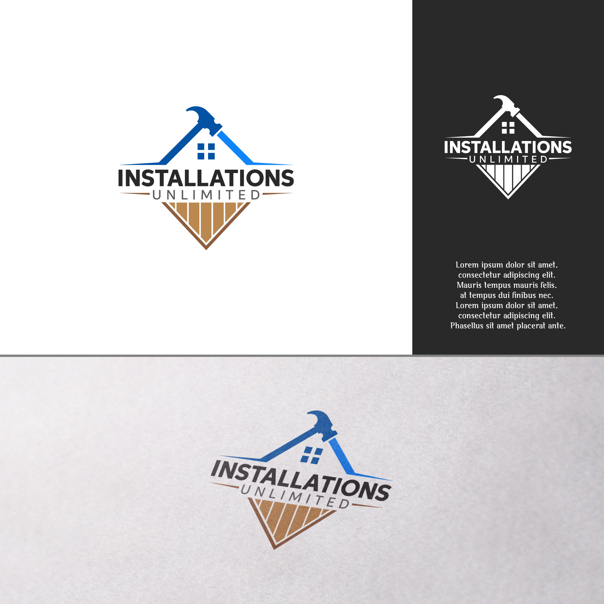 Logo Design by Arjuna Design for Installations Unlimited | Design #27712775