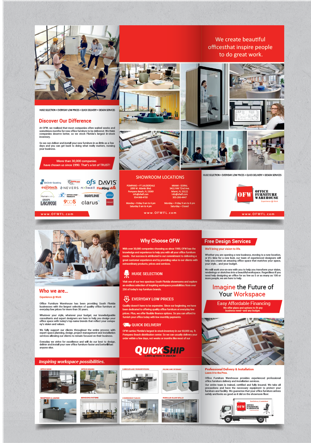 Design de Flyer par alex989 pour Office Furniture Warehouse | Design #27715037