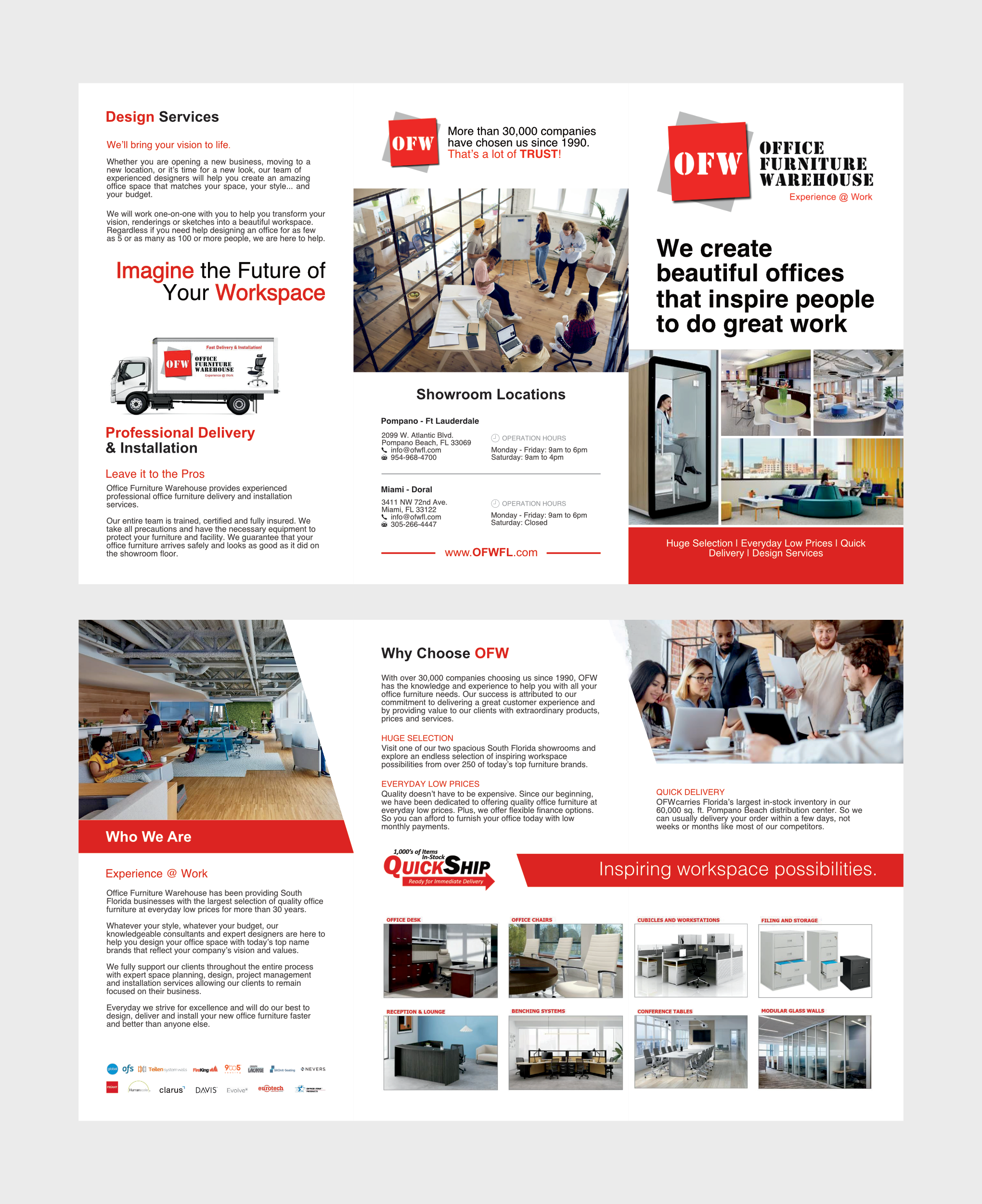 Design de Flyer par adiazudin pour Office Furniture Warehouse | Design #27716055