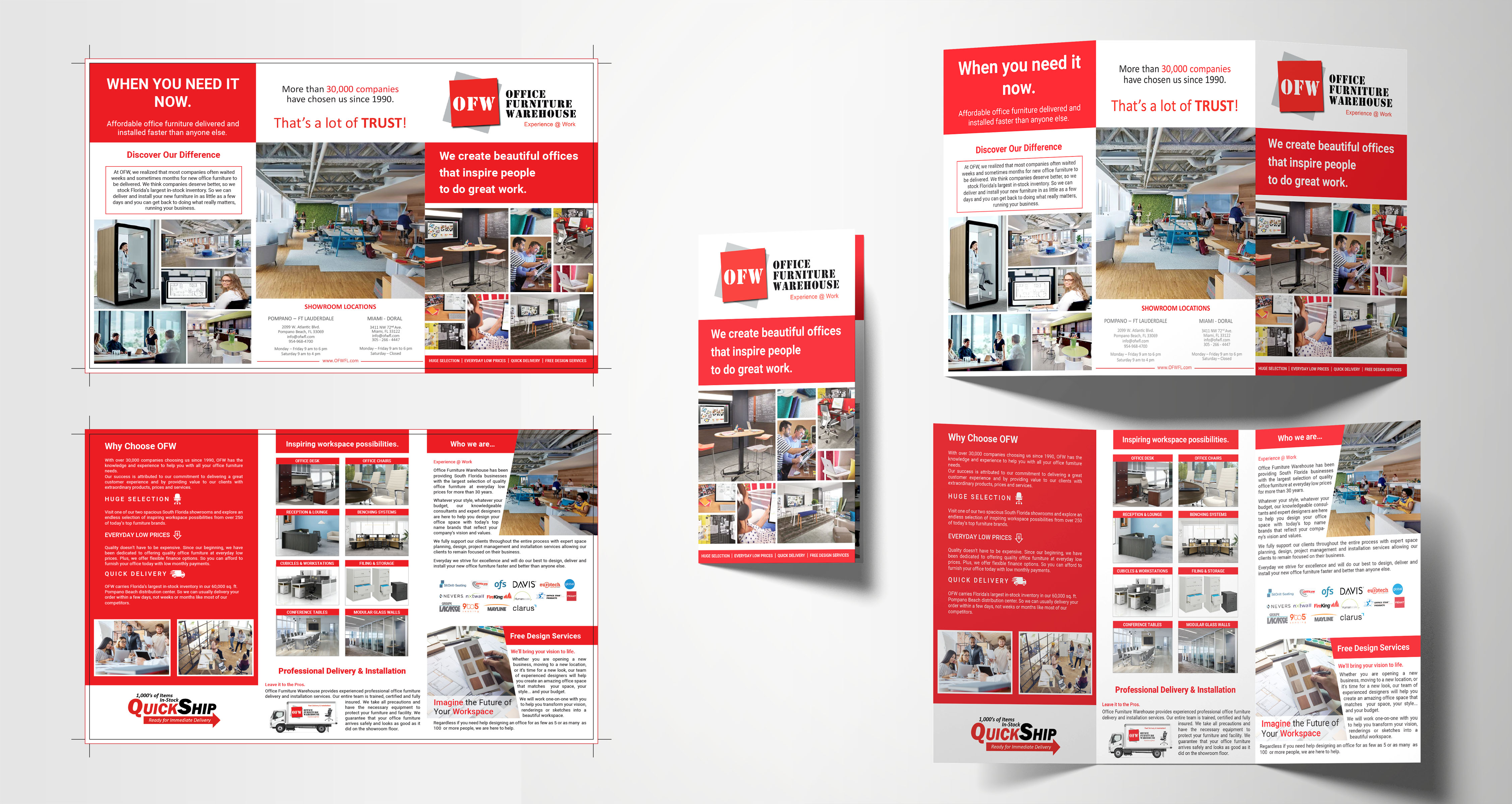 Design de Flyer par MadihDesign pour Office Furniture Warehouse | Design #27733607