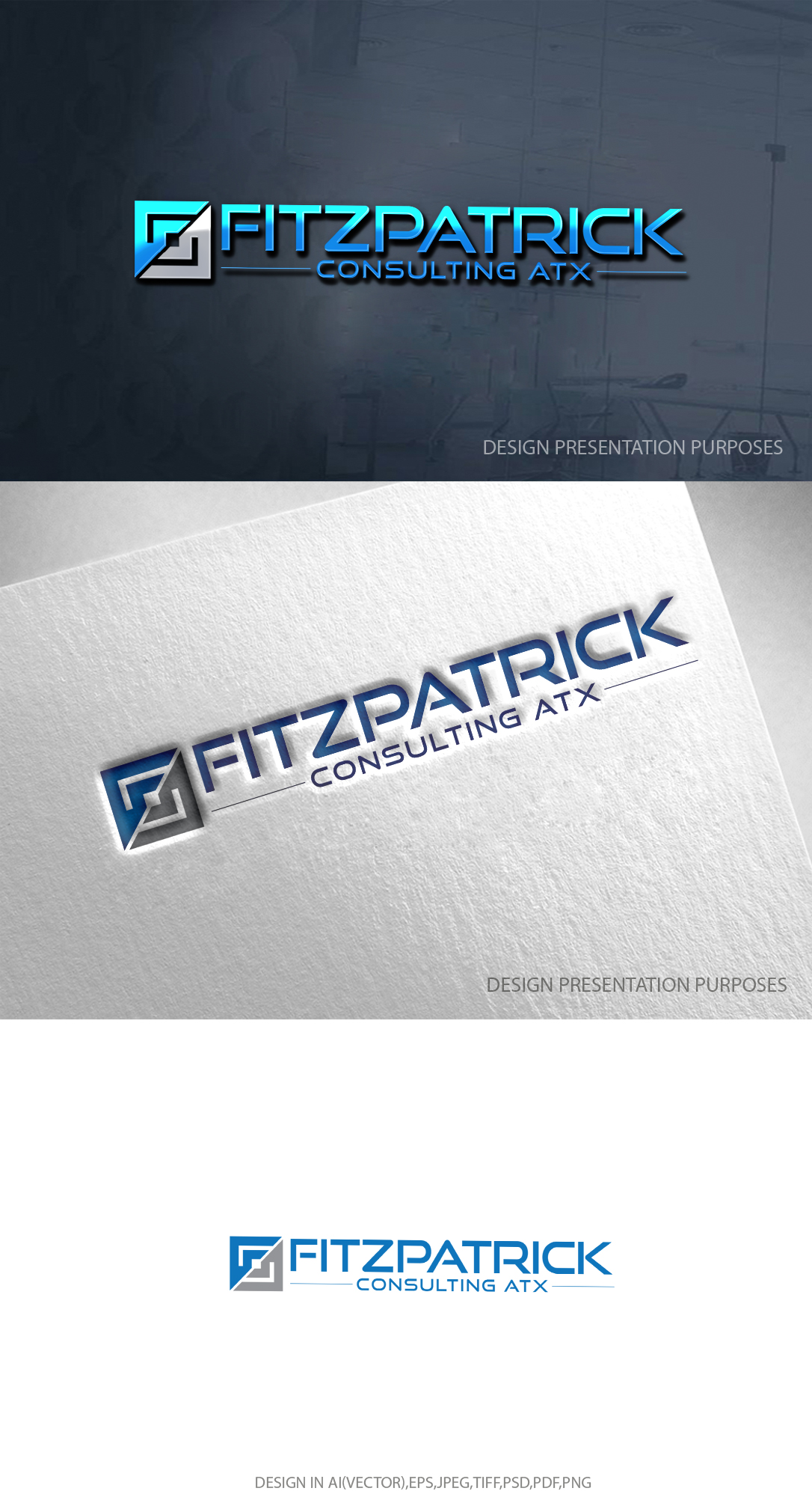Logo Design by zebronicgraphic for Fitzpatrick Consulting ATX | Design #27715775