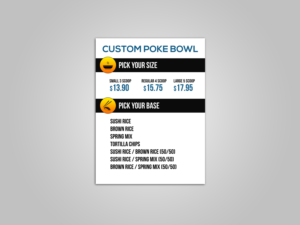 Menu Design by Creations Box 2015