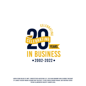 Celebrating 20 Years in Business 2002-2022 | Logo-Design von creative.bugs