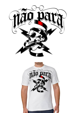 Skull with Jiu Jitsu belt running through it | T-Shirt-Design von Suprakash 3