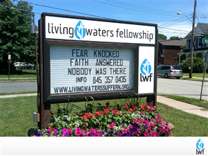 Church - Living Waters Fellowship Signage Design | Schilder-Design von HexSeven Designs