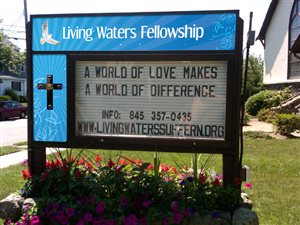 Church - Living Waters Fellowship Signage Design | Schilder-Design von Fuxxo Works