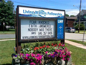 Church - Living Waters Fellowship Signage Design