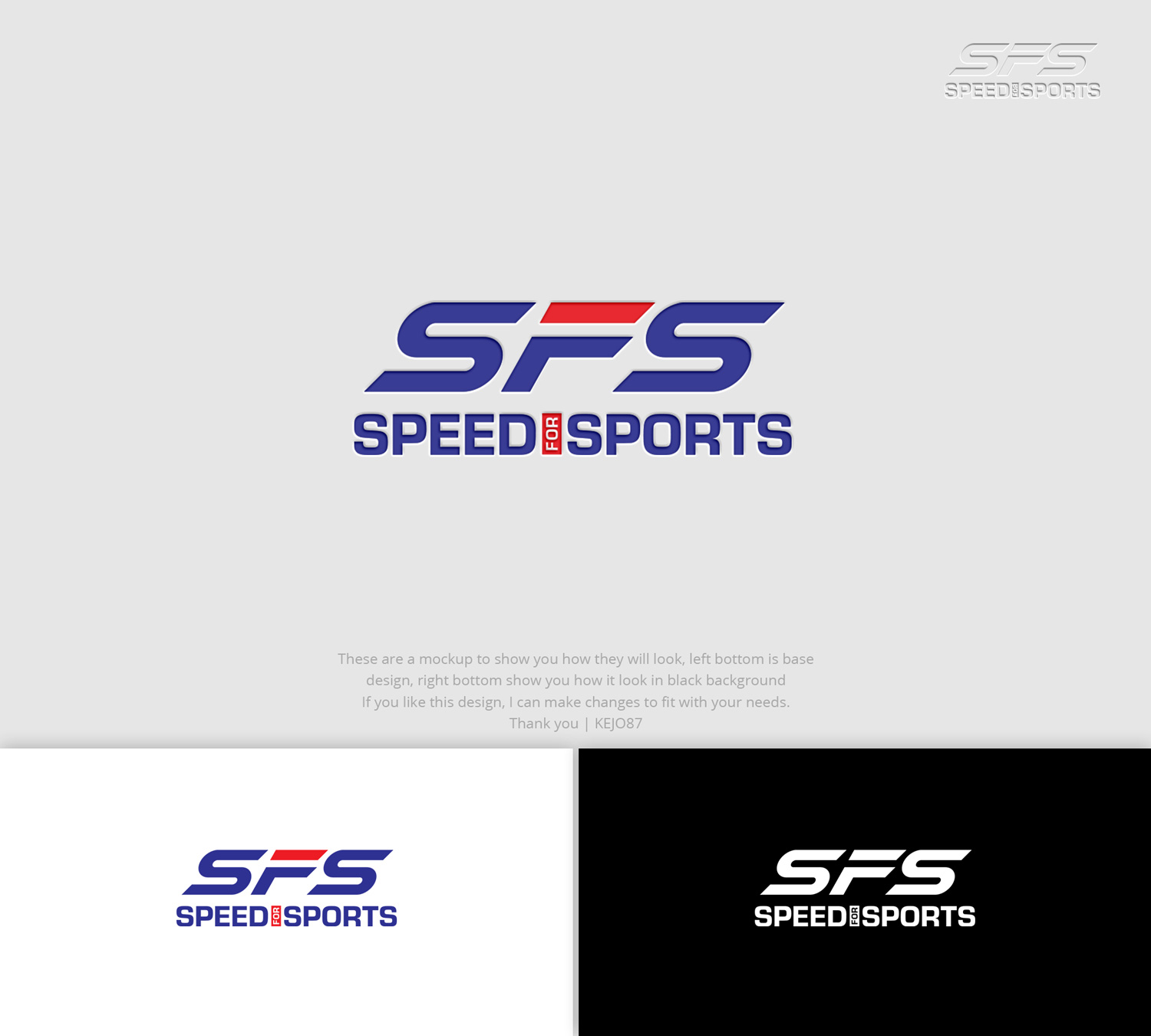 Logo Design by Kejo87 for Speed for Sports UK | Design #27717178