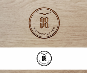 Elegant Woodworking Stamp for Projects | Logo Design by Phank