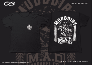 T-shirt Design by Col 3 for MAD Apparel Co. | Design: #27767048