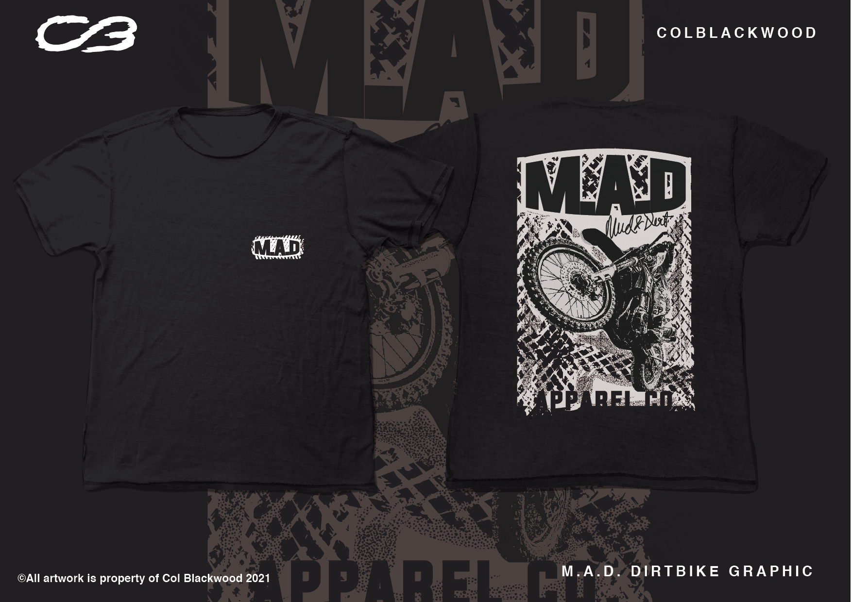 T-shirt Design by Col 3 for MAD Apparel Co. | Design #27767979