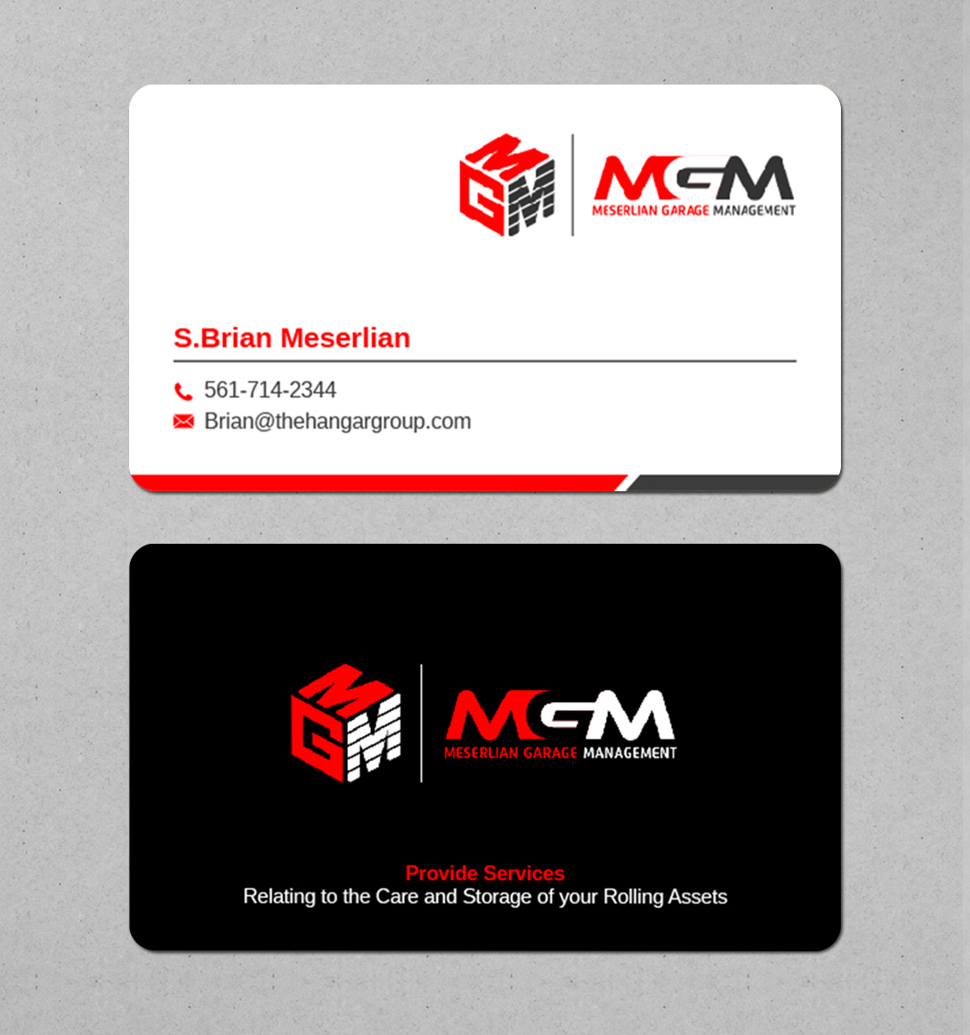 Logo Design by Imagine design000 for Meserlian Garage Management  | Design #27757677