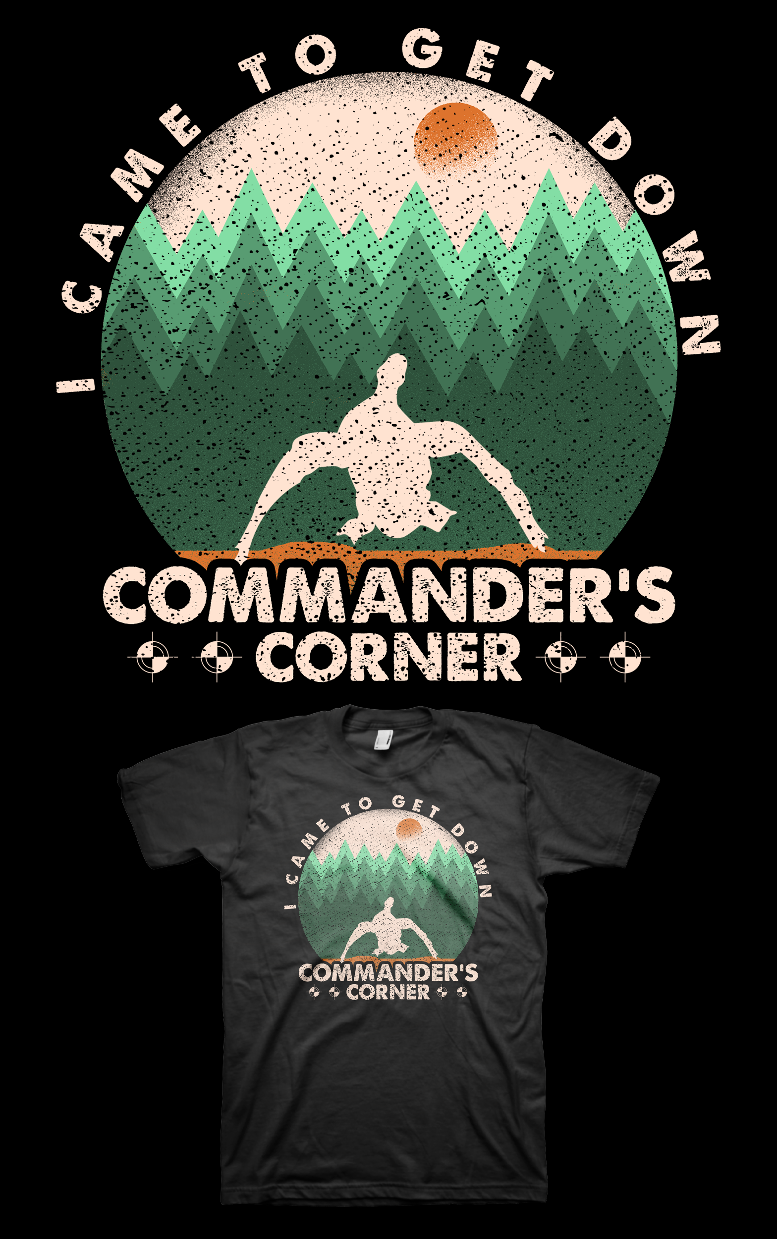 T-shirt Design by badpixelarts for Commander's Corner Guide Service | Design #27729393