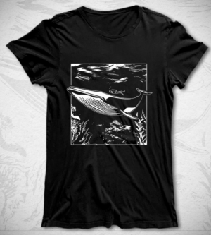Majestic Blue Whale T-Shirt Design | T-Shirt-Design von Jonya