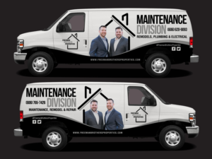 Van wrap design for 2014 Ford E250 Commercial Van | Graphic Design by Impressive Sol
