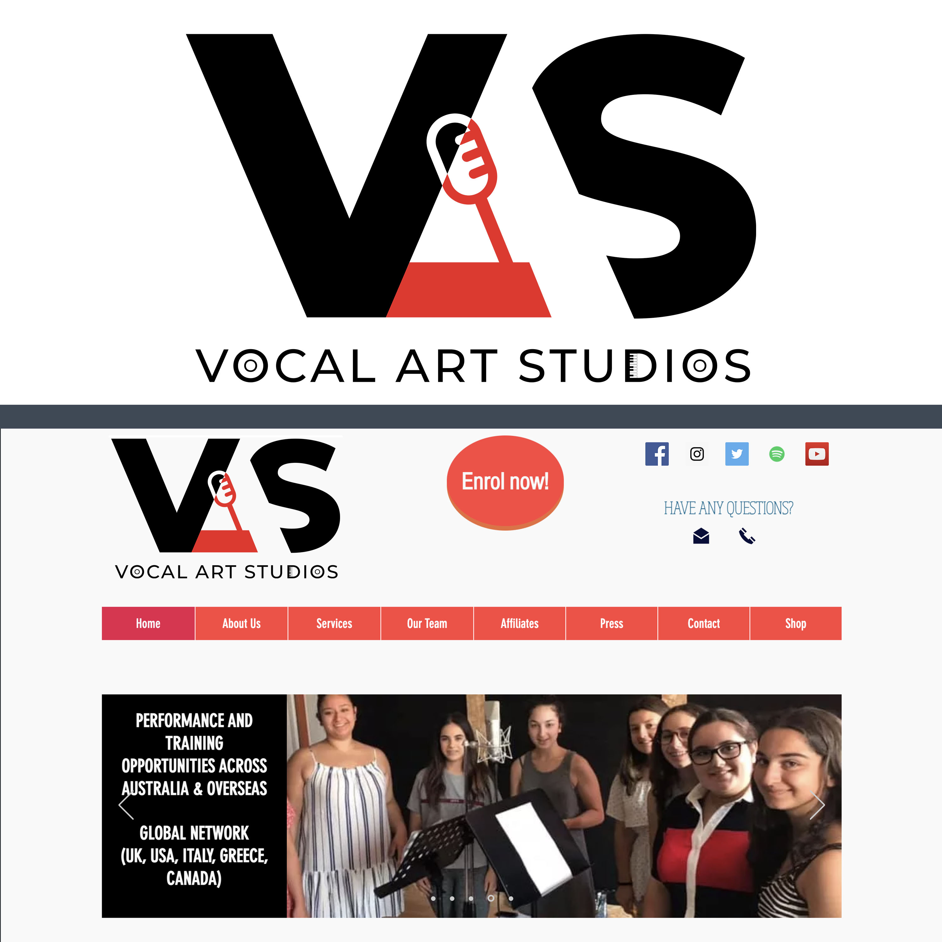 Diseño de Logo por SUSENA CANDRA PUTRA GUNAWAN para Vocal Art Studios | Diseño #27750145