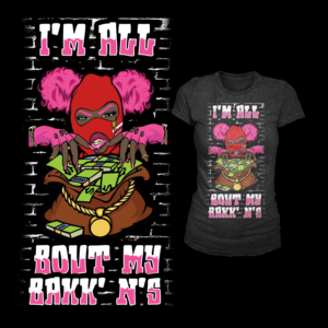female momma made hustler t shirt- design  part 2 for urban t-shirt brand | T-shirt Design by badpixelarts
