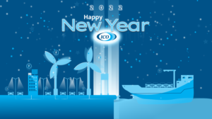 New year&#39;s card International Car Operators