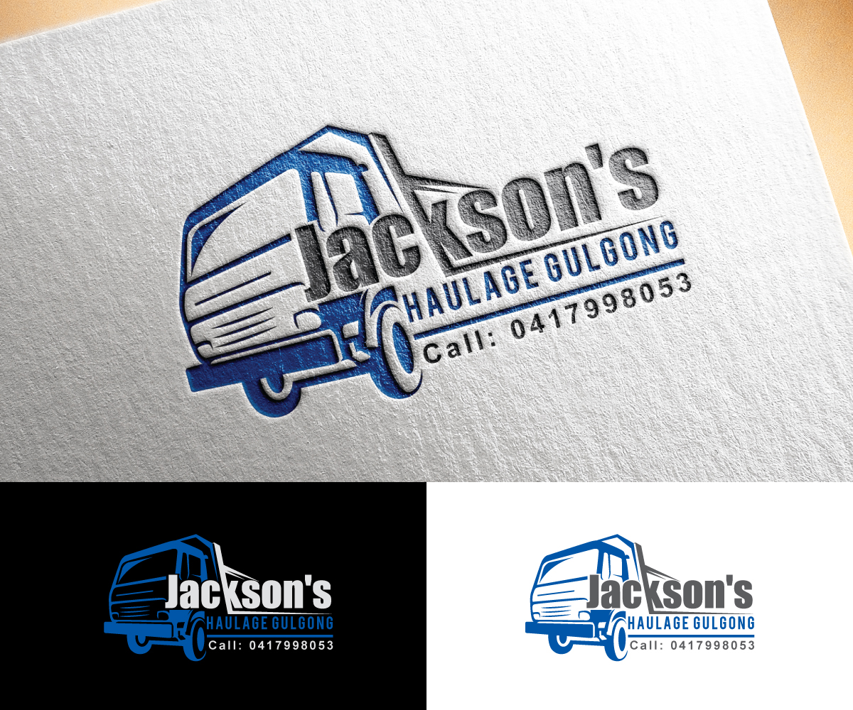 Logo Design by step forward 2 for Jacksons Haulage | Design #27741354