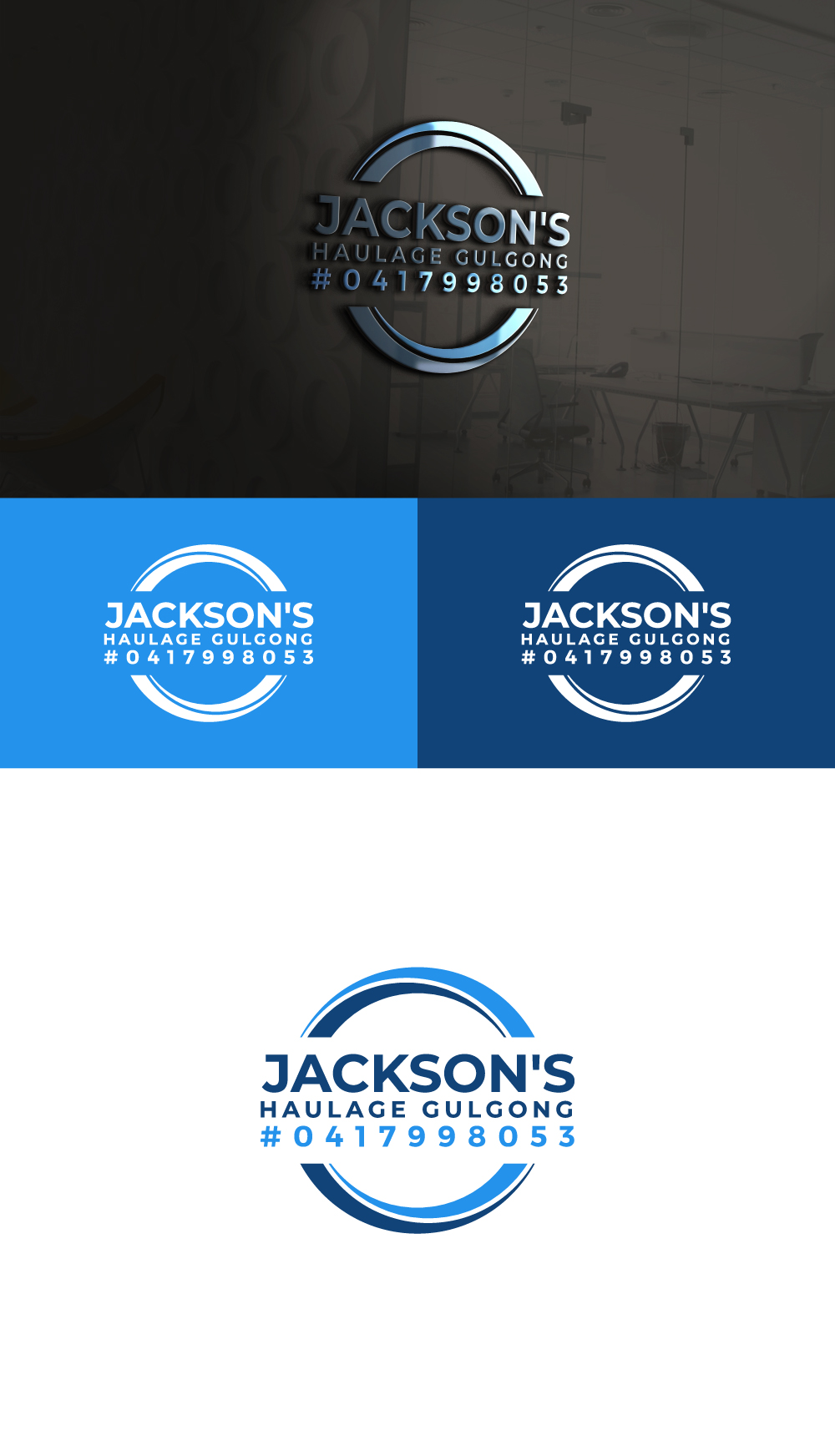 Logo Design by AlphabetZero.co.uk for Jacksons Haulage | Design #27744273