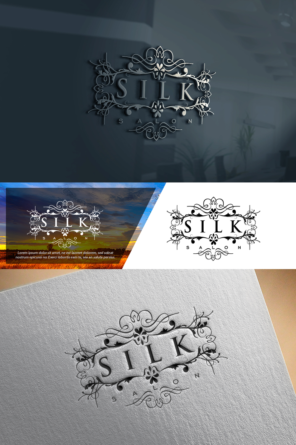 Logo Design by damian for Silk salon  | Design #27740688