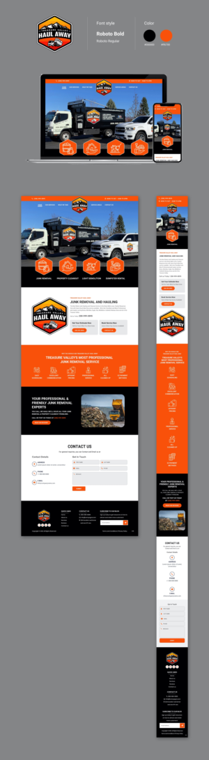 Web Design par pb pour Treasure Valley HAUL AWAY | Design #27749909