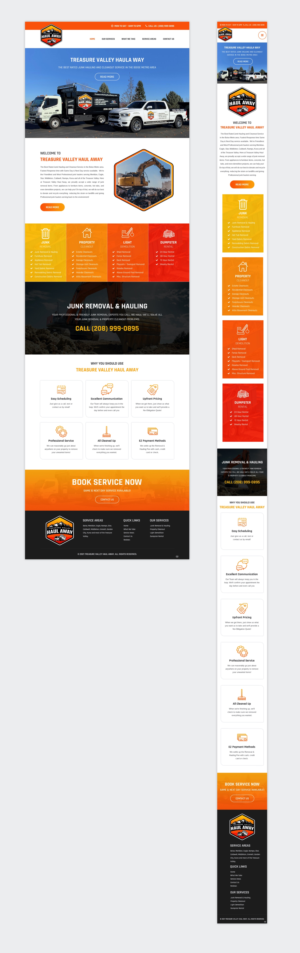 Diseño Web por pb para Treasure Valley HAUL AWAY | Diseño: #27749910