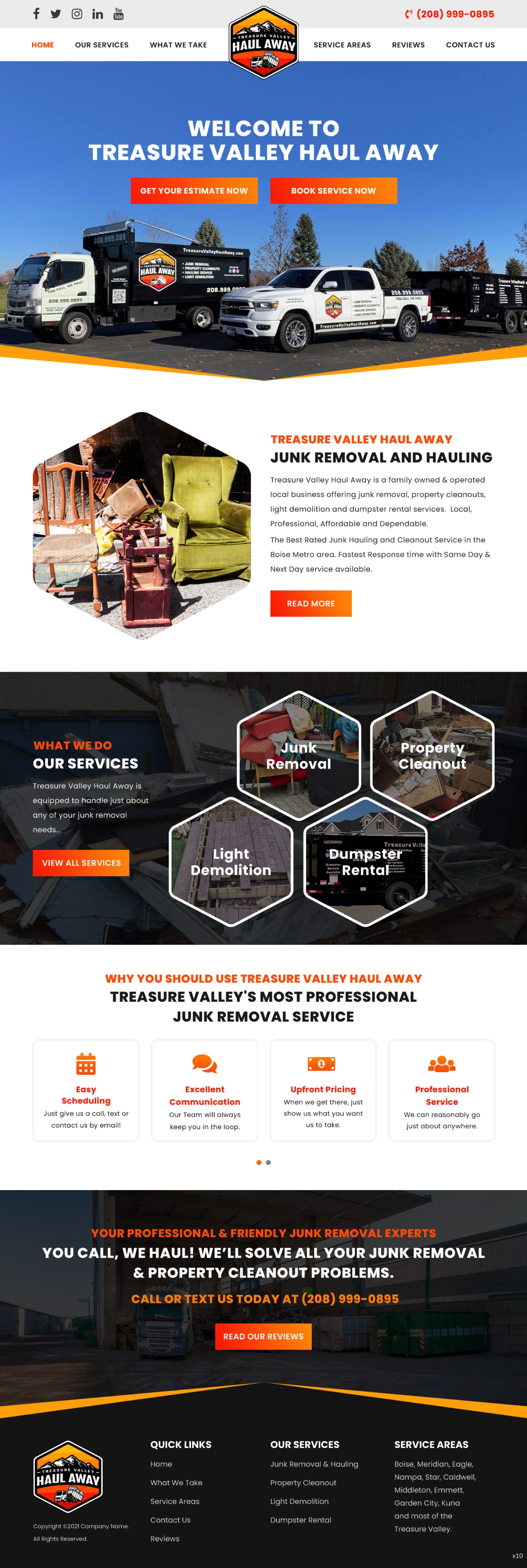 Diseño Web por pb para Treasure Valley HAUL AWAY | Diseño #27749917