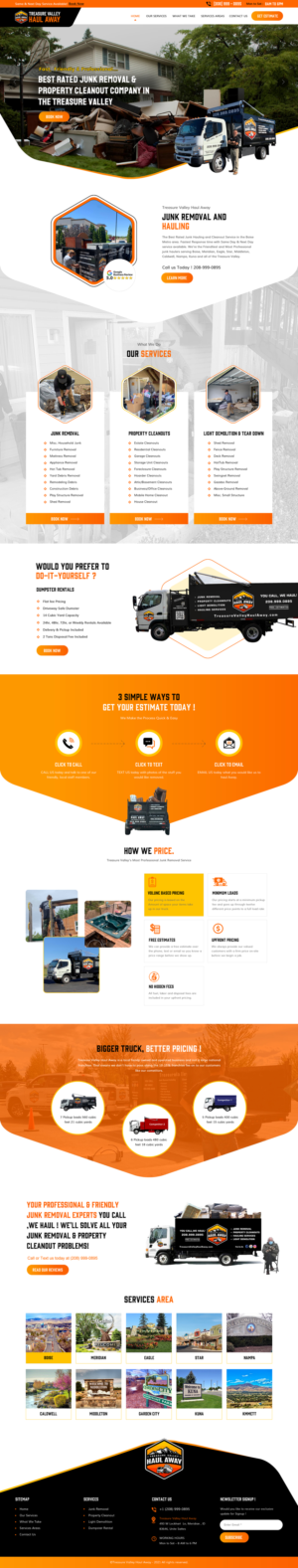 Diseño Web por rightway para Treasure Valley HAUL AWAY | Diseño: #27749670