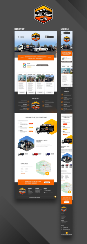 Diseño Web por nzdesigners para Treasure Valley HAUL AWAY | Diseño: #27748670