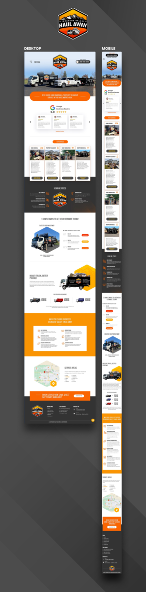 Diseño Web por nzdesigners para Treasure Valley HAUL AWAY | Diseño: #27826255