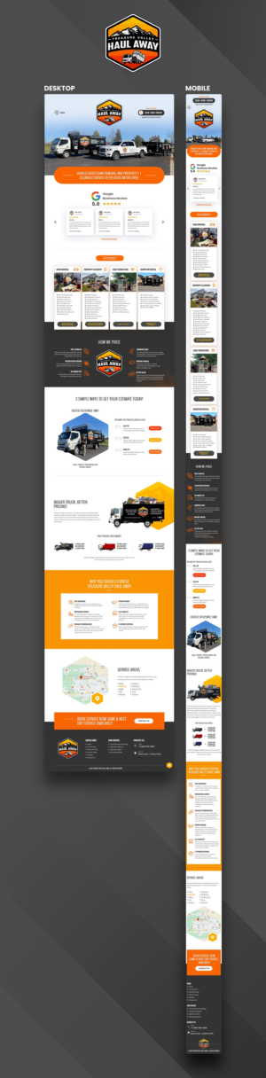 Diseño Web por nzdesigners para Treasure Valley HAUL AWAY | Diseño: #27834567