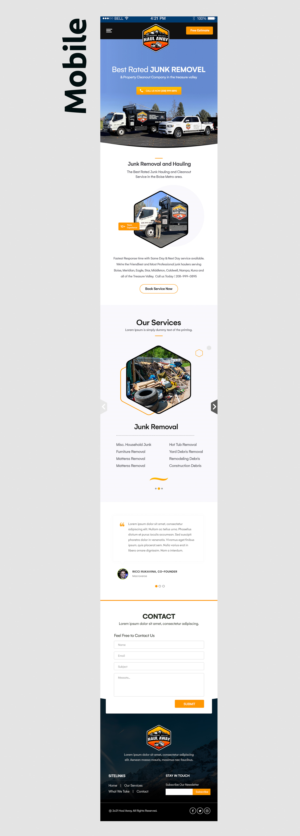 Web Design par Shijo John pour Treasure Valley HAUL AWAY | Design #27764654