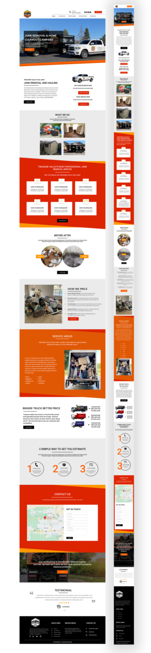Diseño Web por Adeel Rahman para Treasure Valley HAUL AWAY | Diseño: #27772221