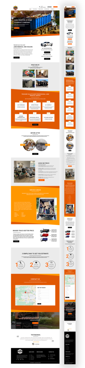 Diseño Web por Adeel Rahman para Treasure Valley HAUL AWAY | Diseño: #27772235
