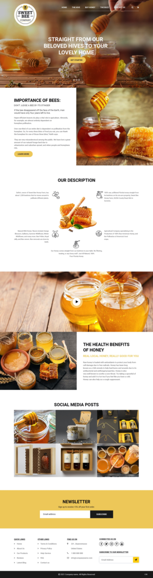 Honey Company from Florida Needs Sweet and Buzz-worthy Site | Web-Design von pb