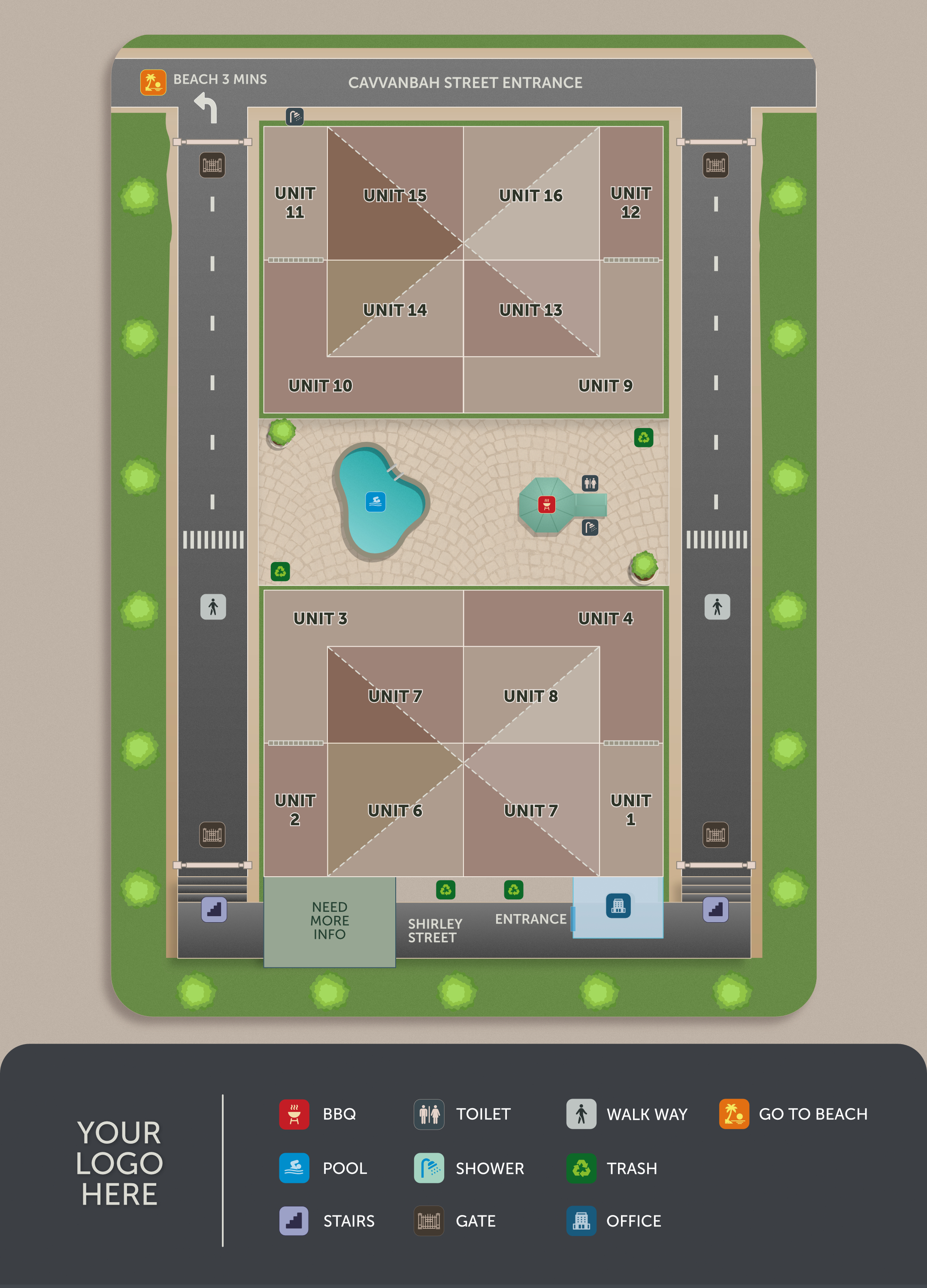 Graphic Design by hover for Gosamara Apartments | Design #27760771
