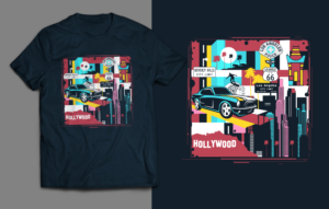 Los Angeles Graphic Shirt | Diseño de Camiseta por SAI DESIGNS