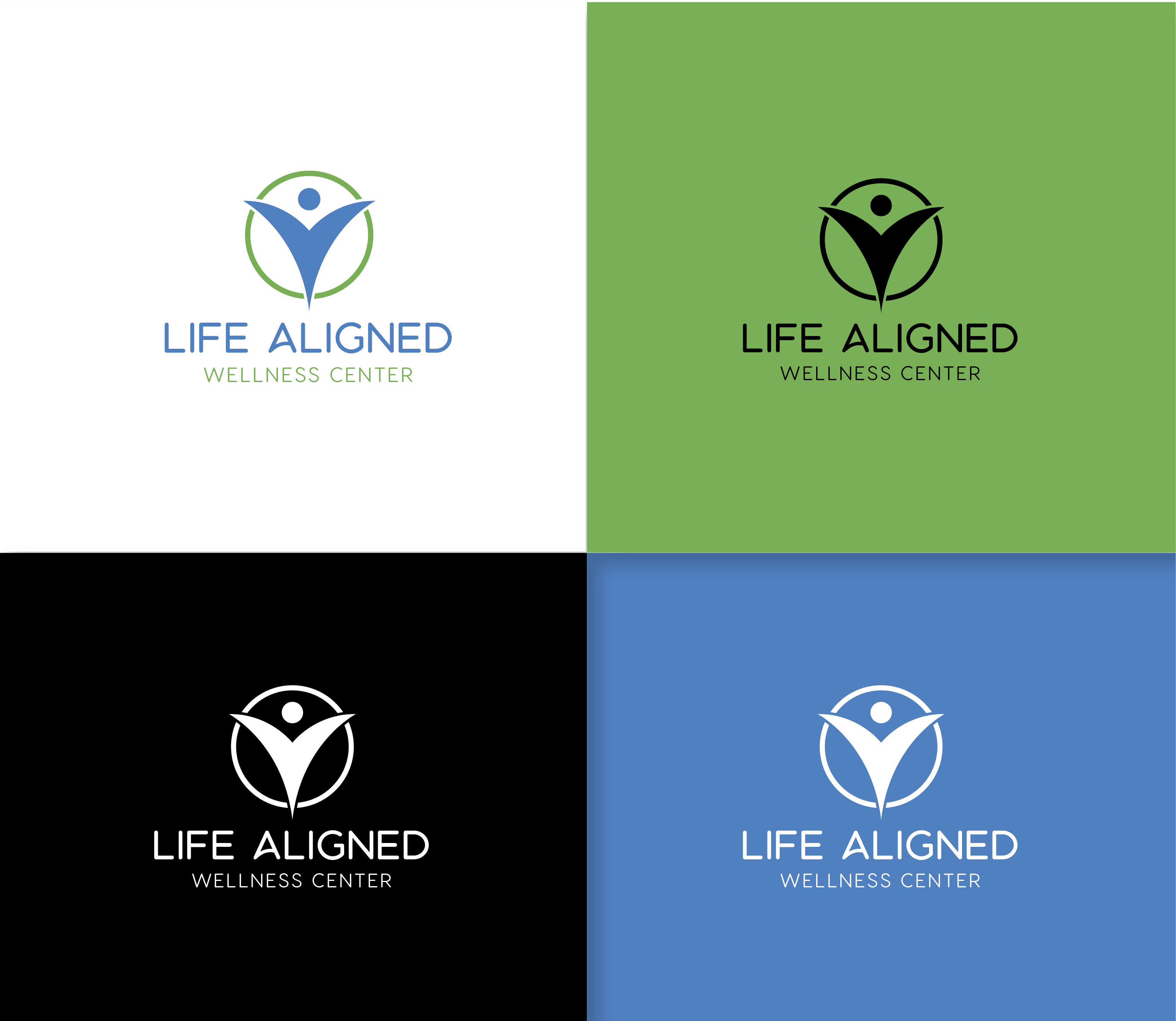 Logo Design by RikoAji for Life Aligned Wellness Center | Design: #27780725