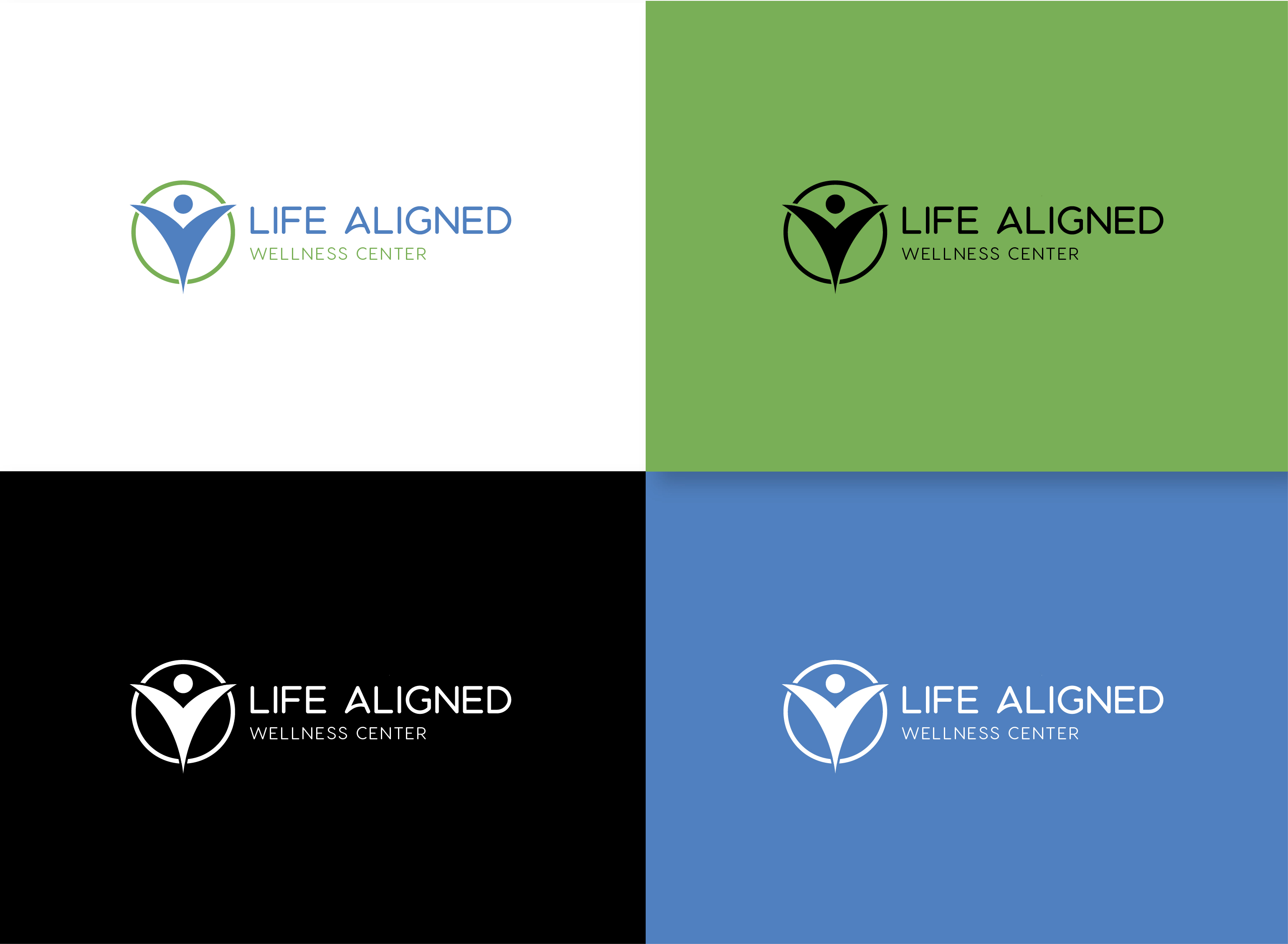 Logo Design by RikoAji for Life Aligned Wellness Center | Design #27781323