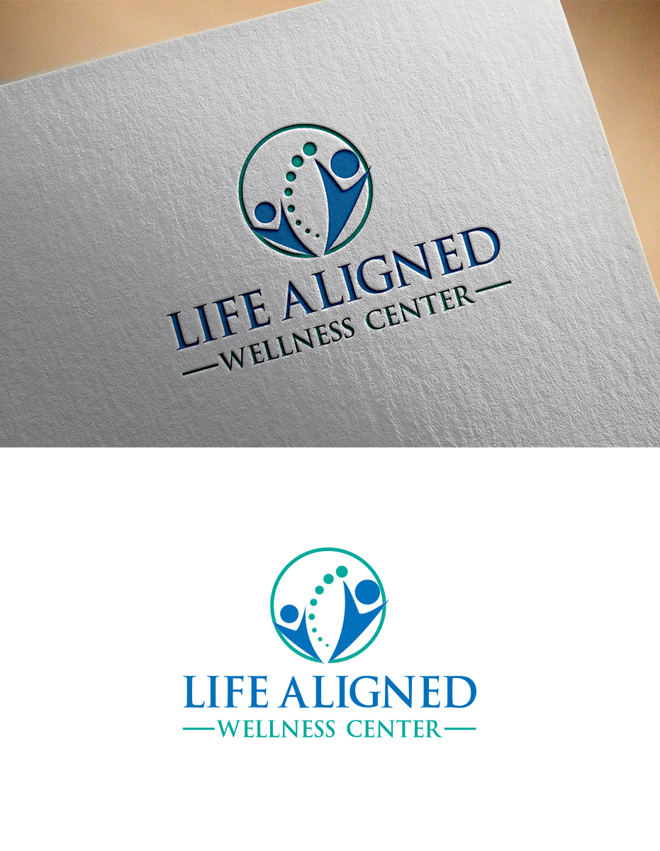 Logo Design for Life Aligned Wellness Center by BLUE LINE Design 27757493