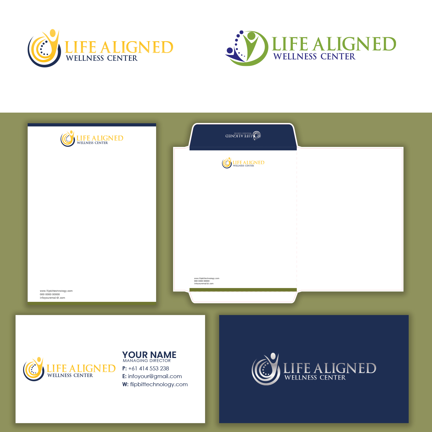 Logo Design by MG.graphics for Life Aligned Wellness Center | Design #27756371