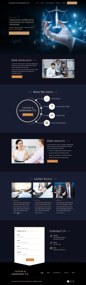 Creative/innovative law firm website