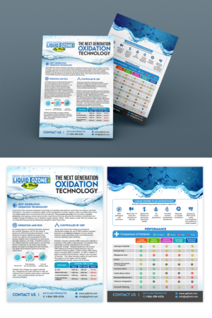 Liquid Ozone Plus information sheet | Diseño de Flyer por ZeneFashions