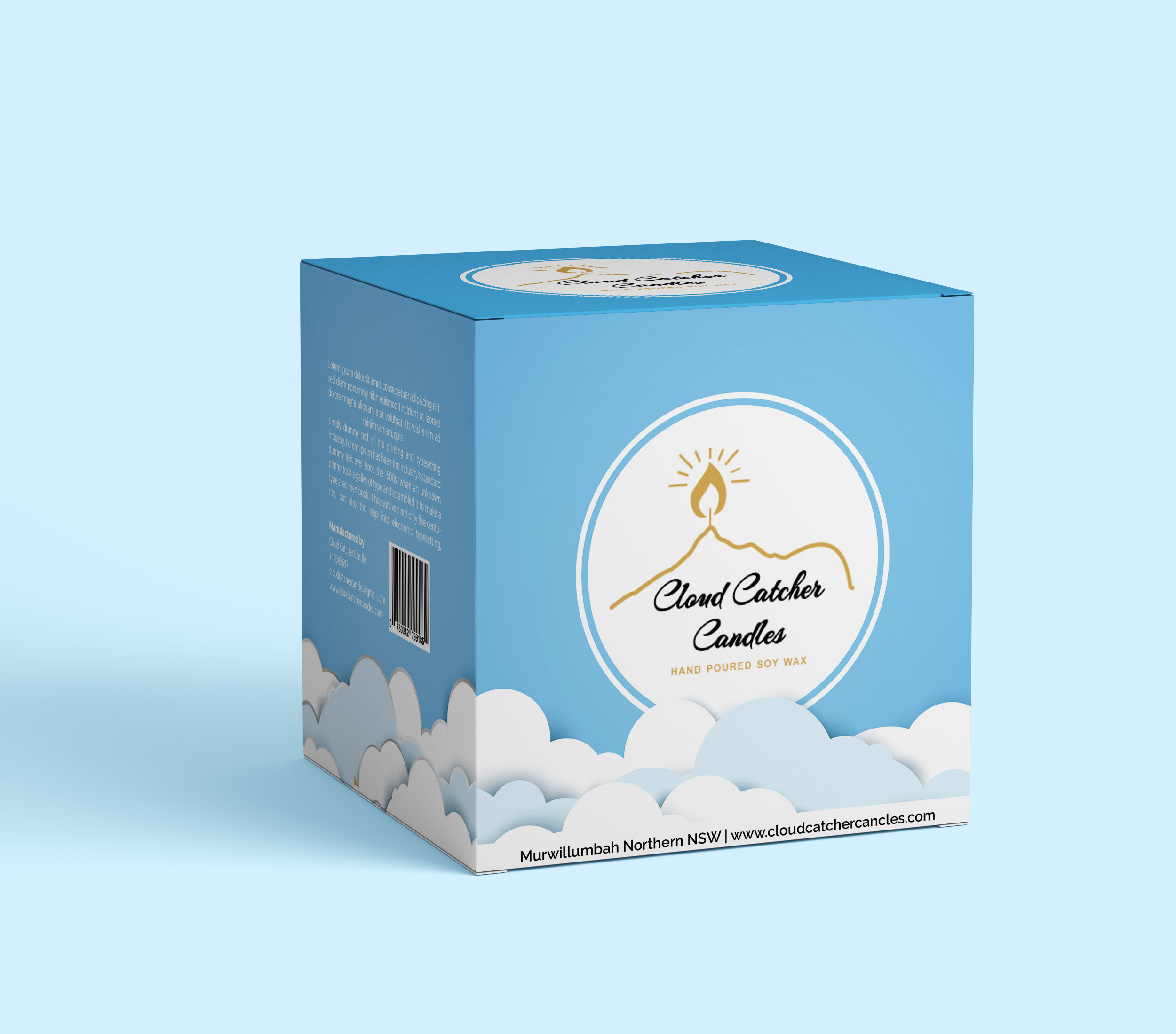 Packaging Design by ARPITA MAITY for Cloud Catcher Candles | Design: #27791521
