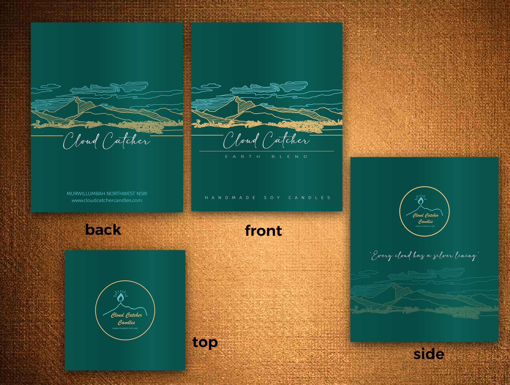 Verpackungs-Design von rug für Cloud Catcher Candles | Design #27790687