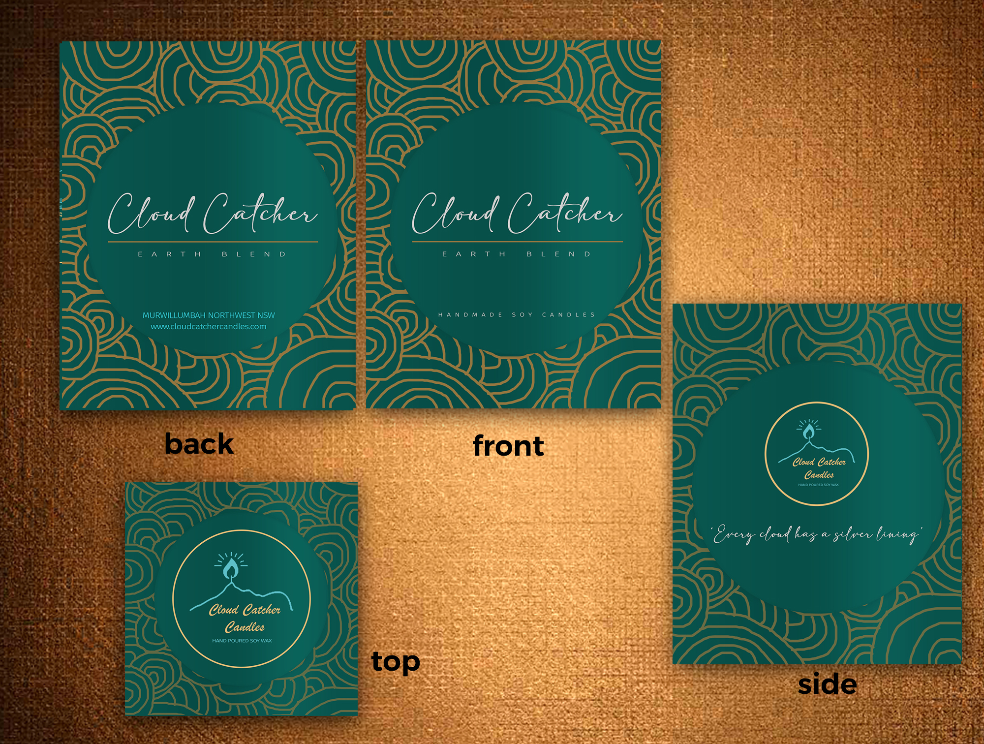 Packaging Design by rug for Cloud Catcher Candles | Design #27790688